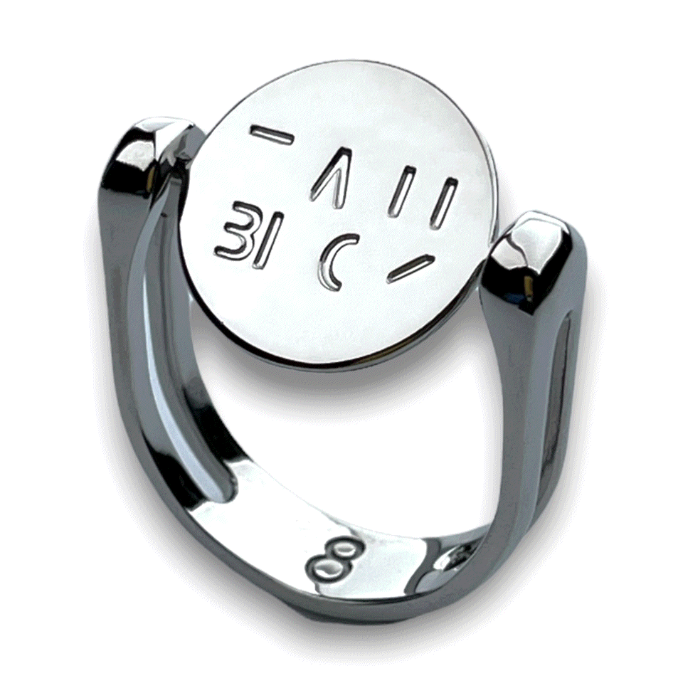 IT WILL BE OK Hidden Word Click n Spin Fidget Ring - Stress Relief Spinner Ring for Anxiety, ADHD & Focus - Perfect for Office, School & Travel (Adjustable Spinner Jewelry)