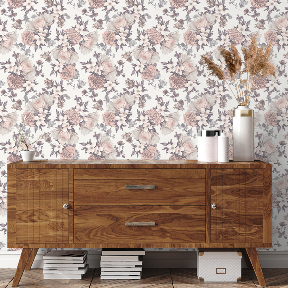 Self-Adhesive Botanical Wallpaper - Removable Peel & Stick Wall Decor for Home, Bedroom, Living Room | Easy DIY Installation, Perfect for Accent Walls & Room Makeovers
