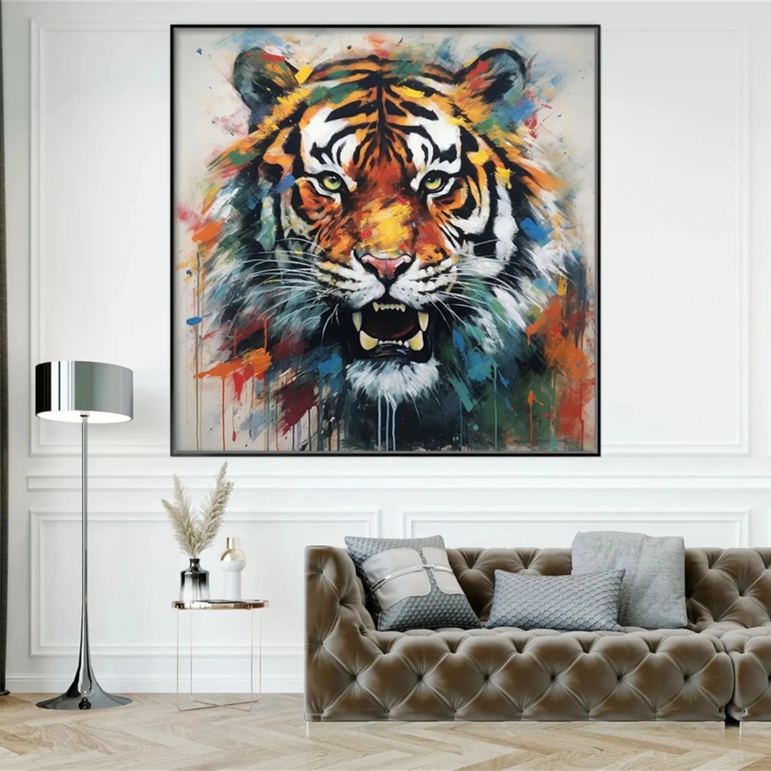 Animal Art Painting #AP084 - Handmade Wildlife Canvas Art for Home & Office Decor - Perfect for Living Room, Bedroom, or Gift