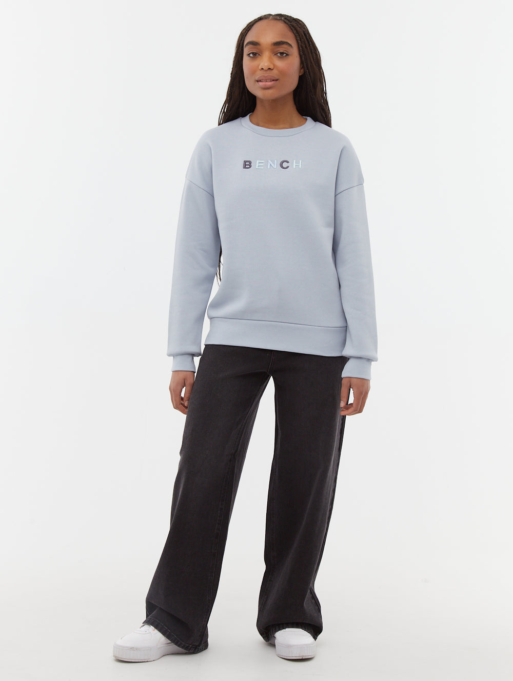 Lilem Block Letter Crew Neck Sweatshirt - Comfortable Unisex Pullover for Casual Wear | Perfect for Street Style, Lounge & Everyday Outfits