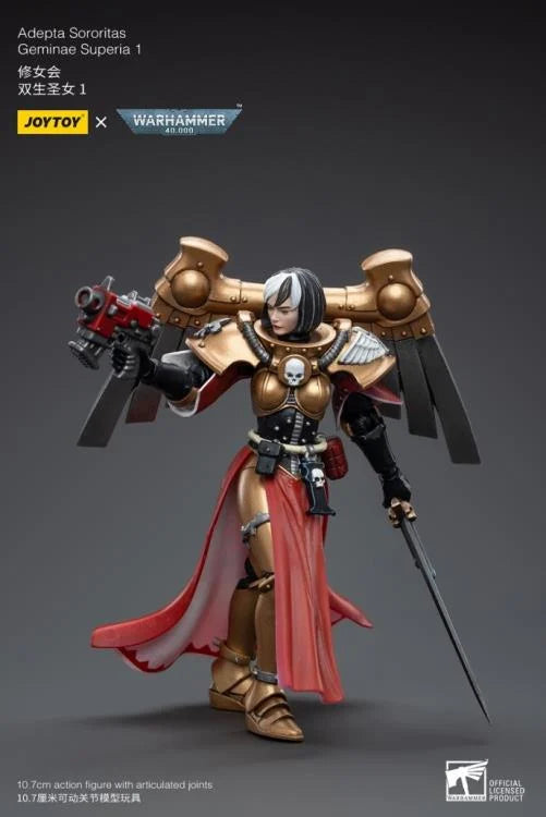 JOYTOY Warhammer 40k Adepta Sororitas Geminae Superia Action Figure - Collectible Miniature for Tabletop Gaming & Display