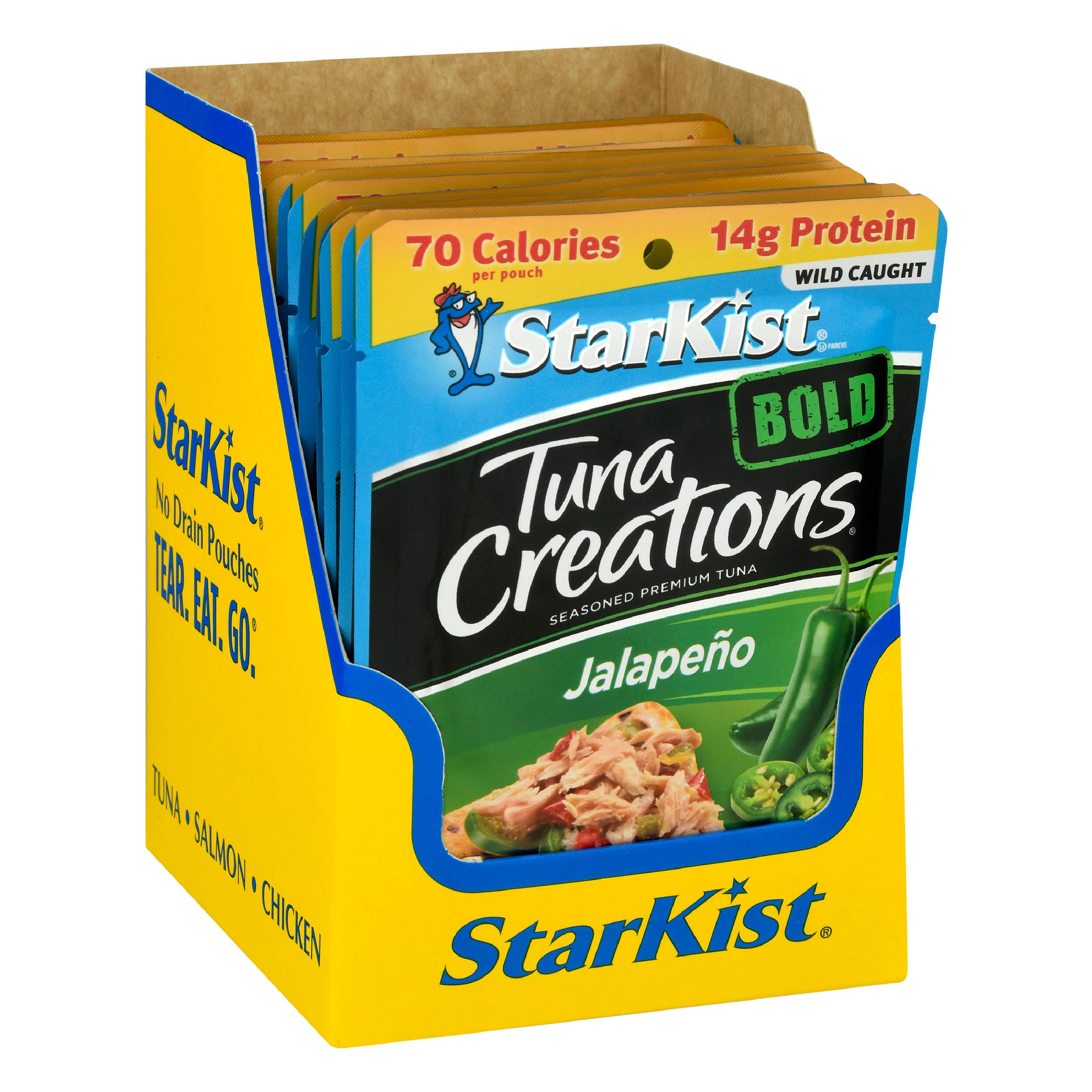 StarKist Tuna Creations BOLD Jalapeño - 2.6 oz Pouch (Pack of 12) | Premium Spicy Tuna Snack | Perfect for Lunches, Salads & On-The-Go Meals