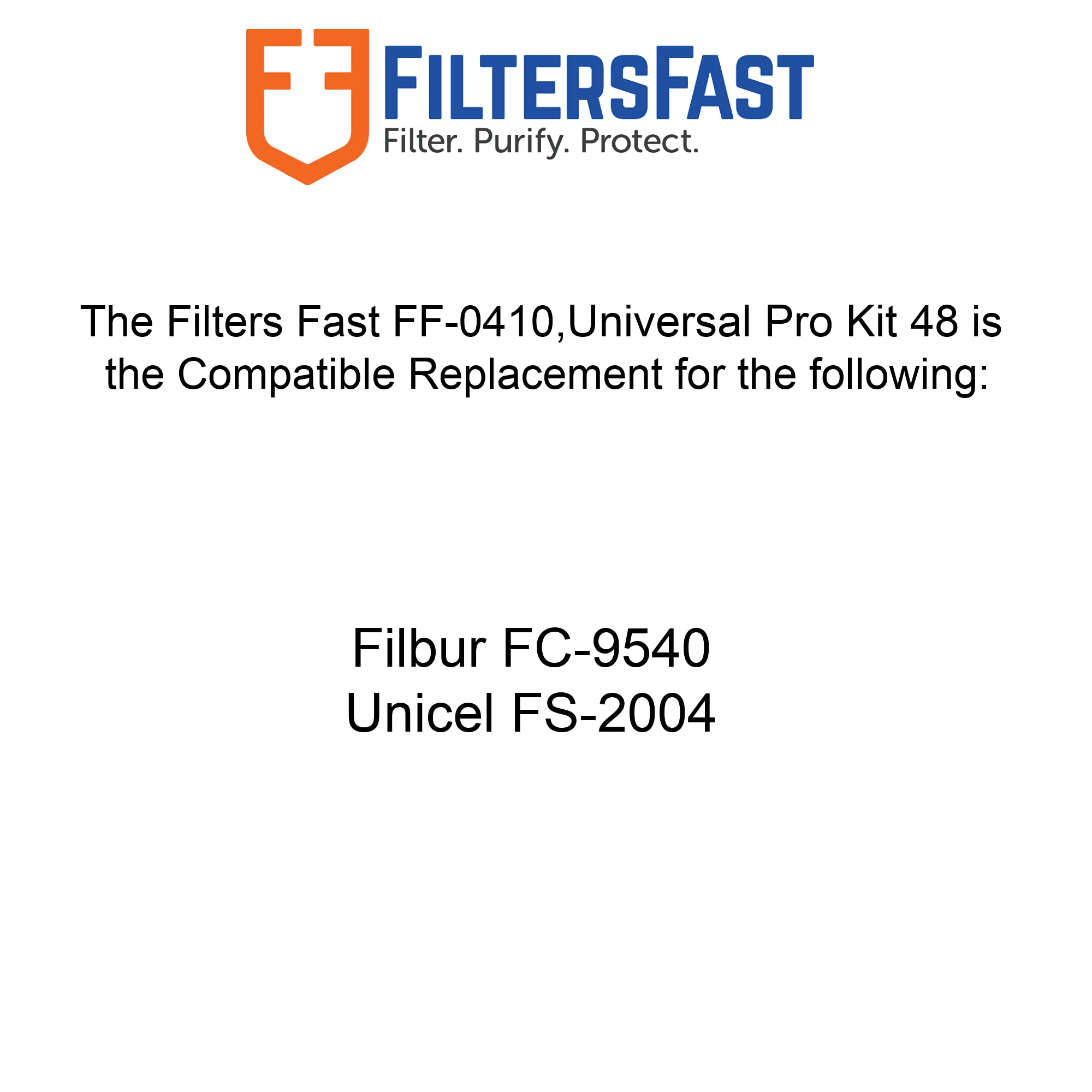 FF-0410 Universal Pro Kit 48 Spa & Swimming Pool Filter Cleaner Replacement Kit | Compatible with Most Pool Filters | Perfect for Pool Maintenance & Water Clarity