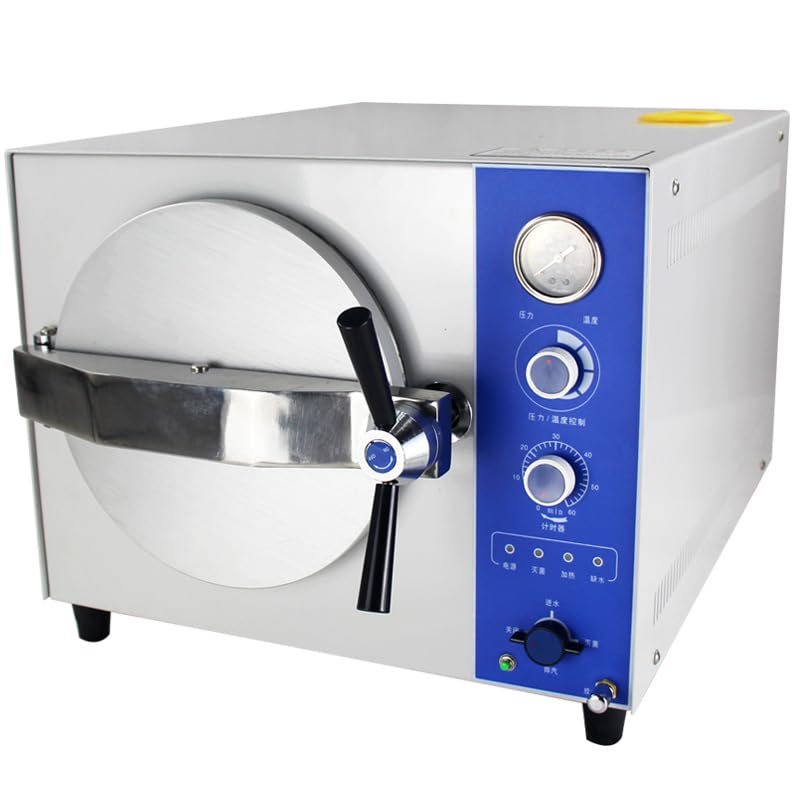 24L Rapid Steam Sterilizer - High Pressure High Temperature Stainless Steel Lab Autoclave Machine | Tabletop Automatic Steam Sterilization Equipment (TM-XB24J) | Ideal for Medical, Dental & Laboratory Use