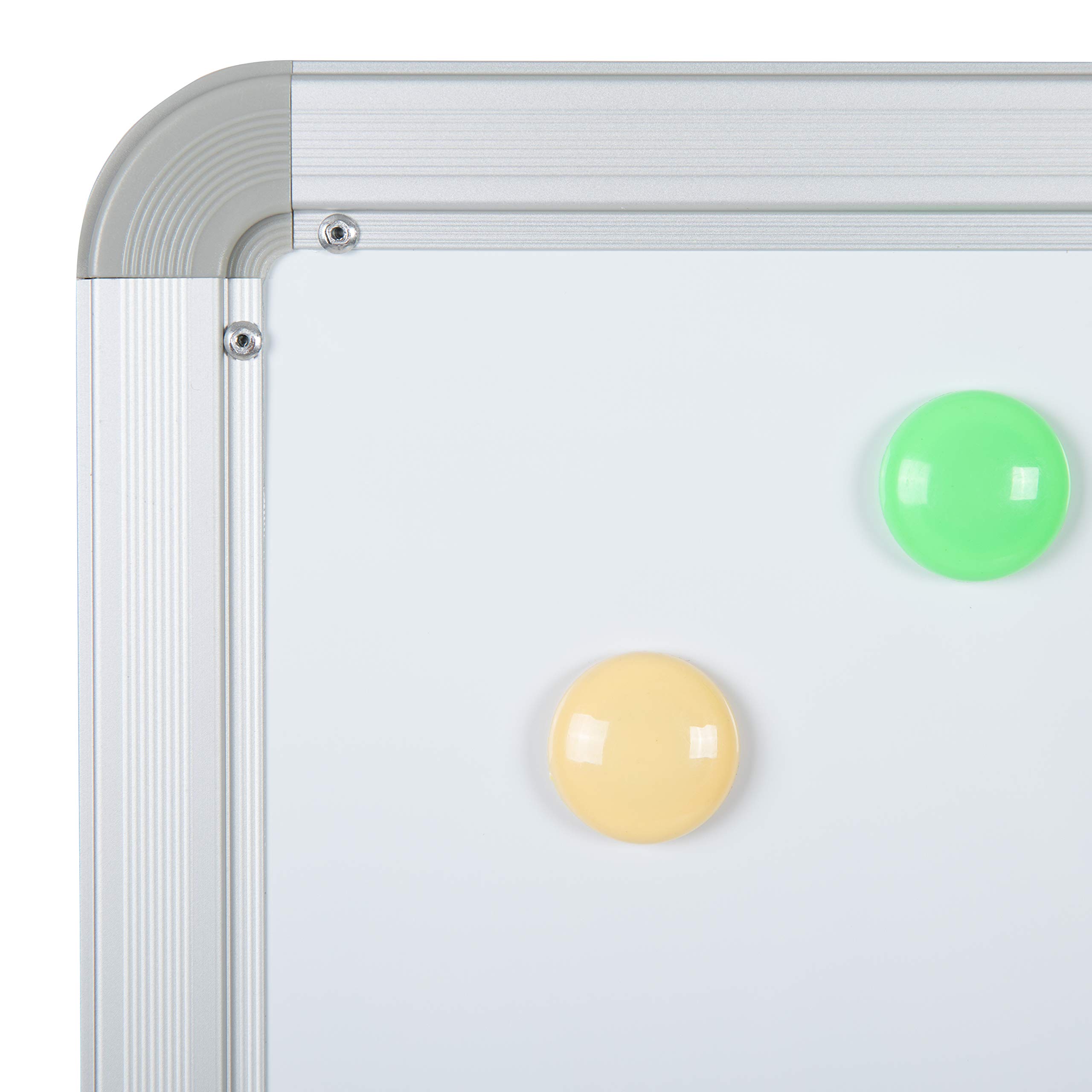 Double-Sided Mobile White Board with Pen Tray - 45.25