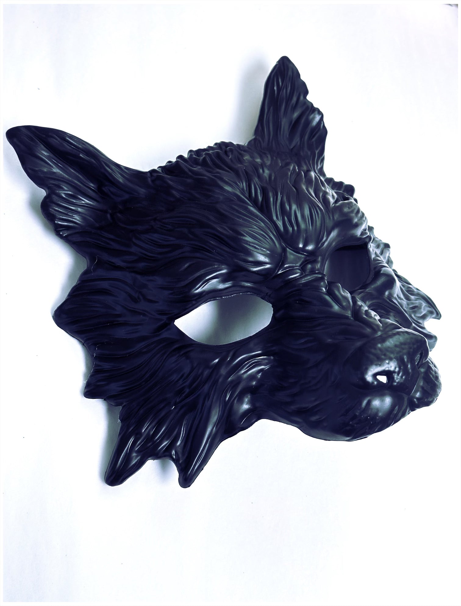 Realistic Werewolf Mask - Black Halloween Costume Accessory for Cosplay, Horror Parties & Scary Events