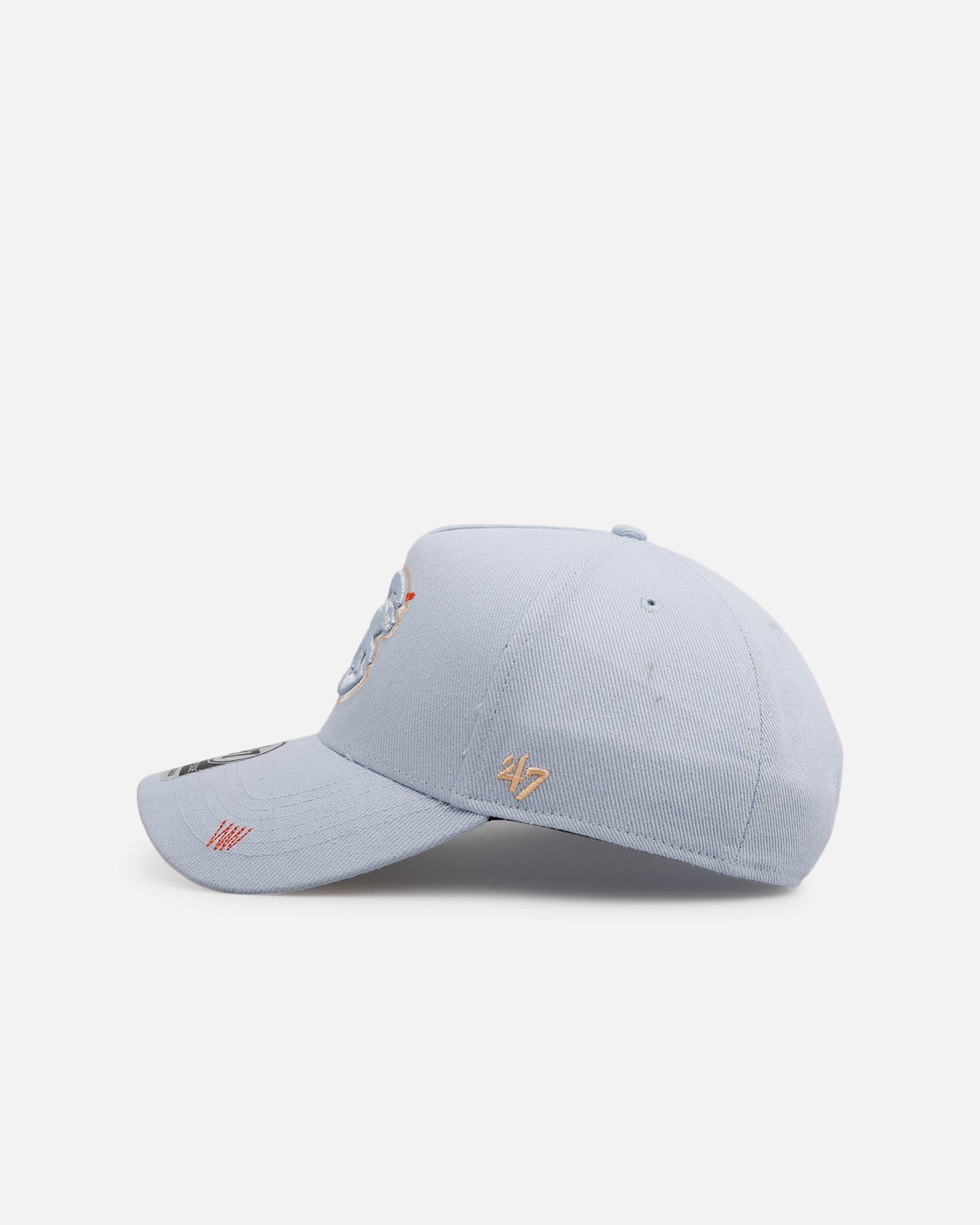 47 Brand Chicago Cubs 'Overstitch' 47 Offside Snapback Hat - Light Blue Adjustable Baseball Cap for Men & Women - Perfect for Sports Games, Casual Wear & Fan Collections