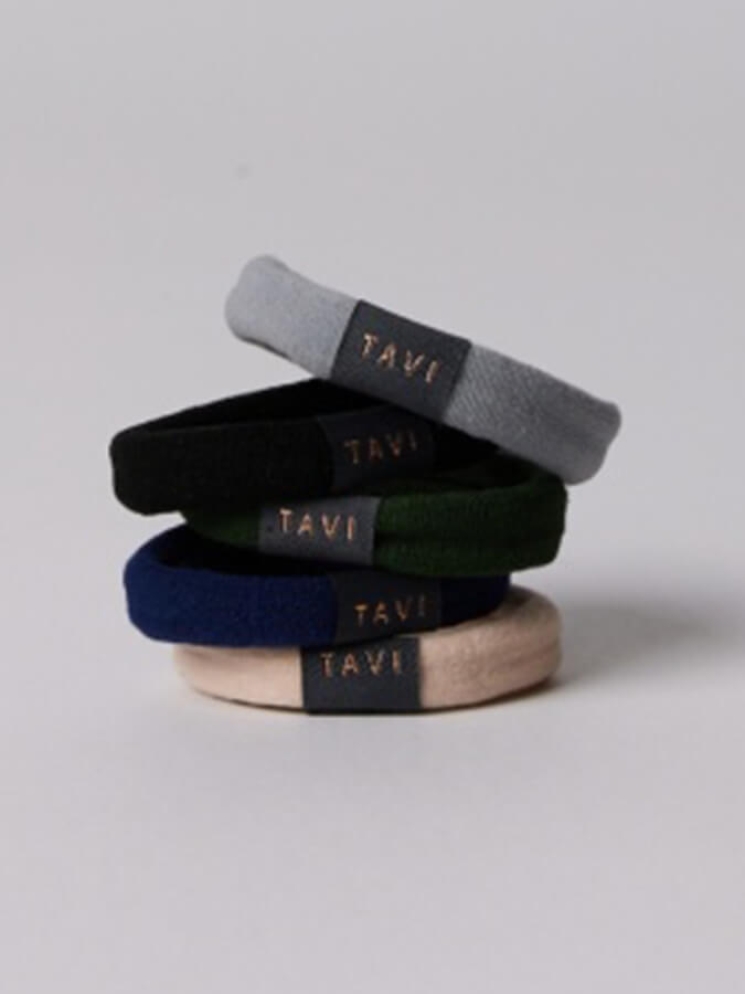 Tavi Hair Ties Neutral Assorted Colors - Soft No Damage Elastic Hair Bands for Women & Girls - Perfect for Workouts, Yoga, Office & Everyday Use
