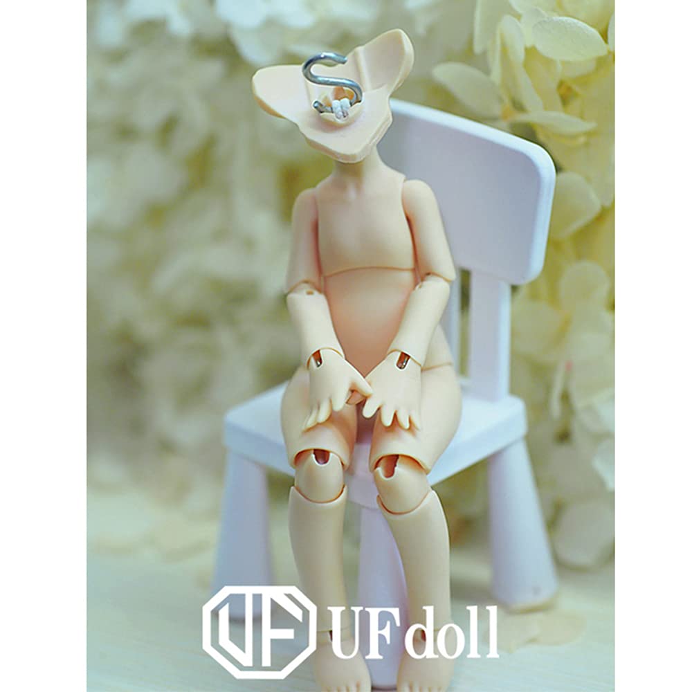 1/12 UFDoll Jointed Replacement Body for GSC & STO Head - White Skin BJD Action Figure Accessory | Perfect for Custom Doll Making, Photography & Collecting