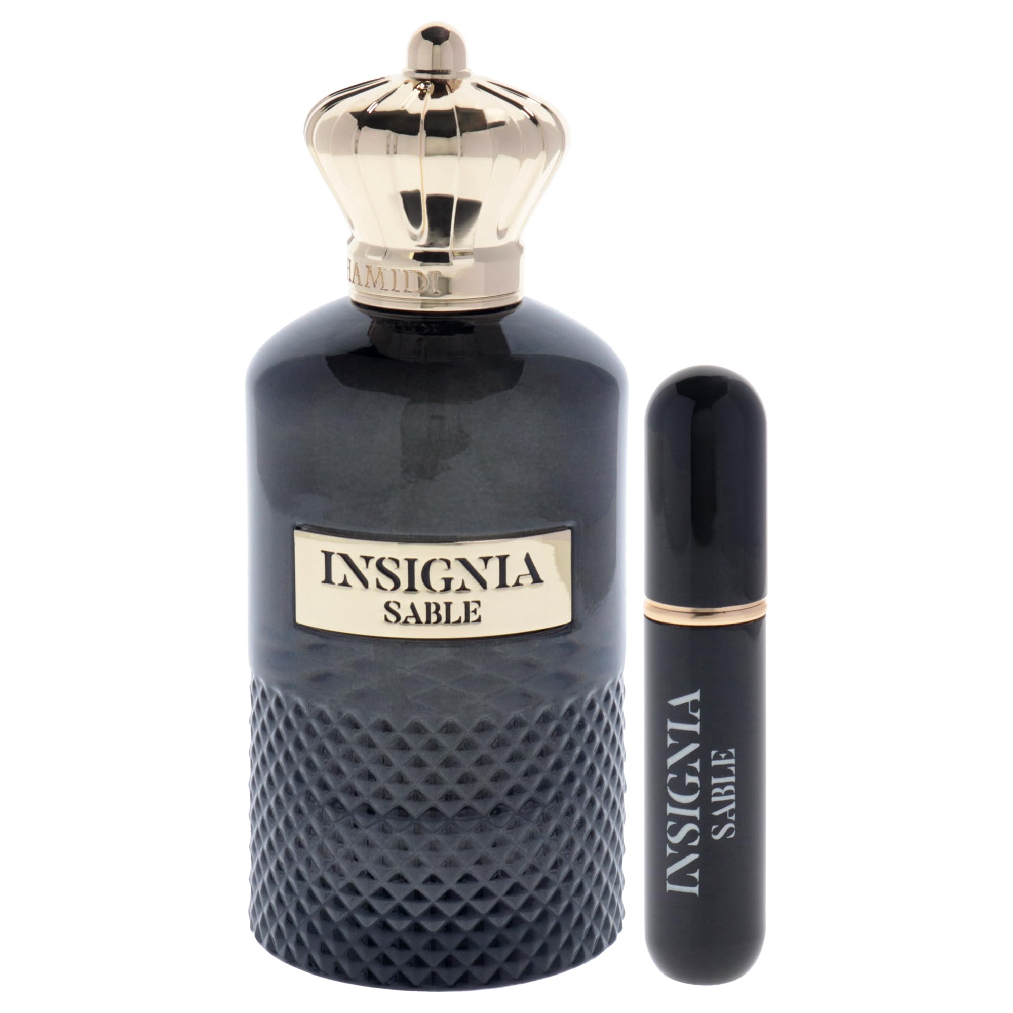 Hamidi Insignia Sable for Men Eau de Parfum Spray - 3.6 oz Luxury Cologne for Men, Woody Spicy Fragrance with Long Lasting Scent, Perfect for Date Night, Office & Special Occasions