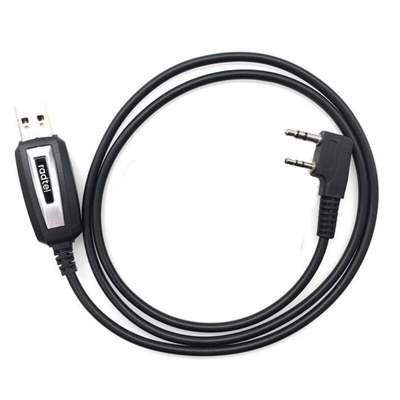 Radtel USB Programming Cable for RT-490 RT-470 RT-470X UV-K5 RT-590 RT12 RT-890 RT-860 RT-493 UV9D RT-900 RT-4D Walkie Talkies - Firmware Update & Channel Programming for Amateur Radio, Emergency Communication & Outdoor Activities