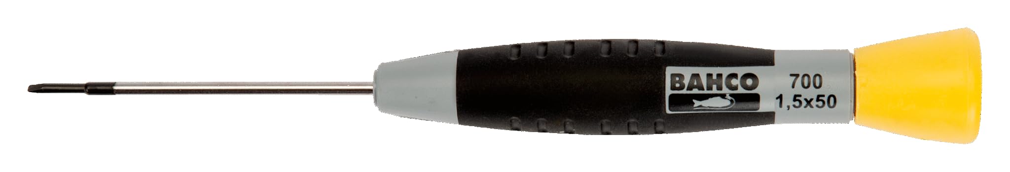 Bahco Precision Screwdriver - 2mm Slotted Tip, 50mm Blade Length - Professional Tool for Electronics, Watches & Small Appliances Repair