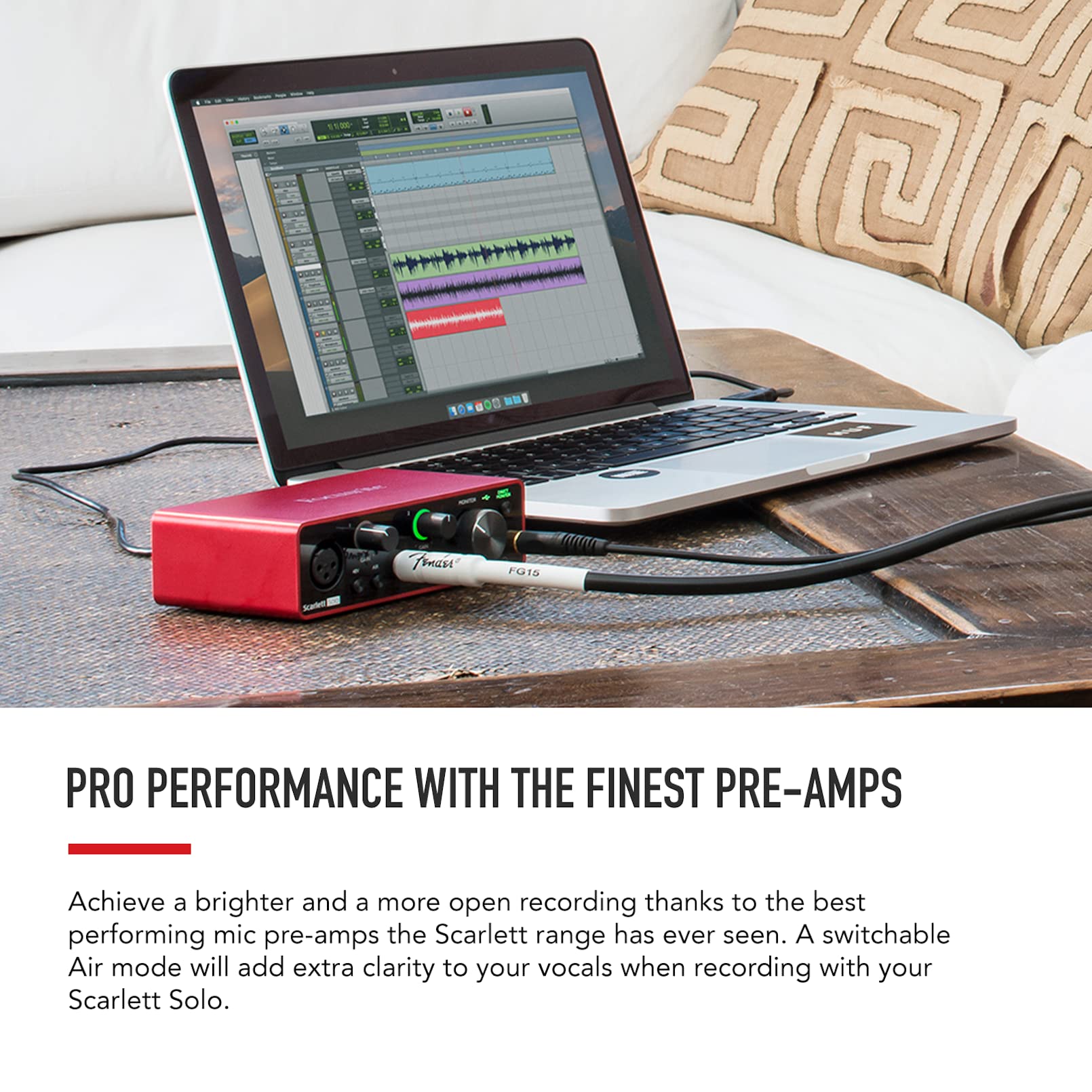 Sony MDR7506 Professional Studio Headphones & Focusrite Scarlett Solo 3rd Gen USB Audio Interface Bundle - Perfect for Music Recording, Podcasting, Streaming, and Home Studio Production