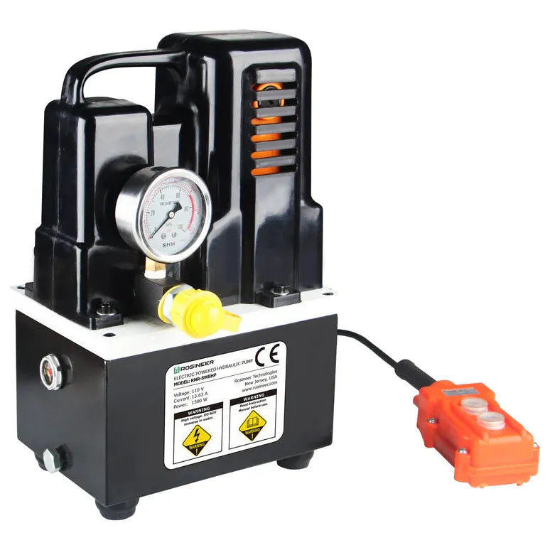 Rosineer Electric Hydraulic Pump for Rosin Press - High Pressure 10 Ton Oil Pump for Cannabis Extraction, Essential for DIY Rosin Pressing at Home or Commercial Use