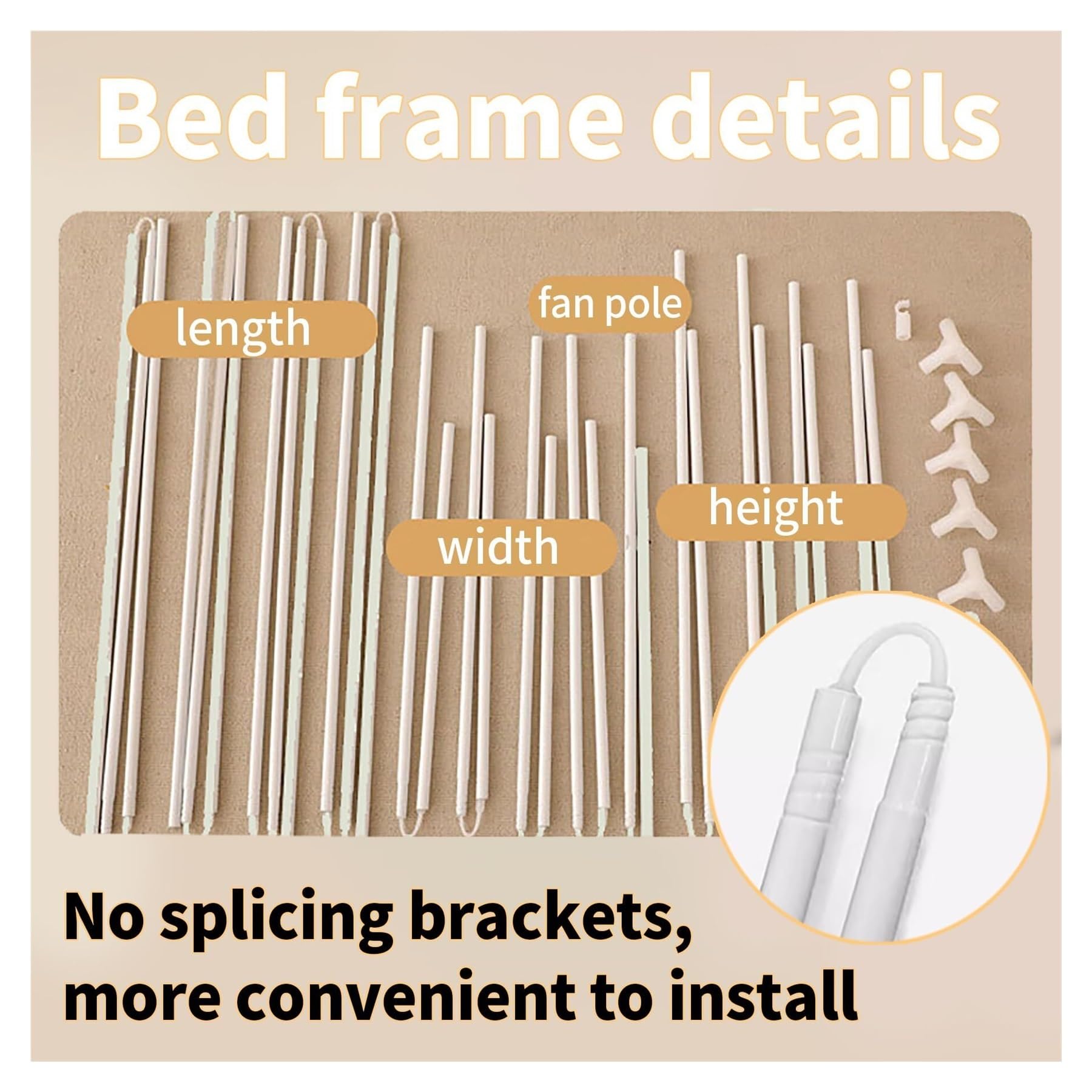 Blackout Bunk Bed Curtains for Twin Bunk Beds - Privacy Shading Bed Tent with Canopy Poles, Dorm Room & Kids Bedroom Canopy (Gray, Large) - Perfect for Sleep Privacy, Nap Time & Room Decor