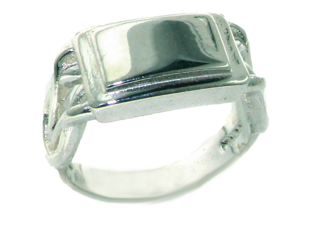 925 Sterling Silver Men's Reef Knot Signet Ring - Anniversary, Wedding, Gift for Him - Perfect for Engagements, Couples & Special Occasions