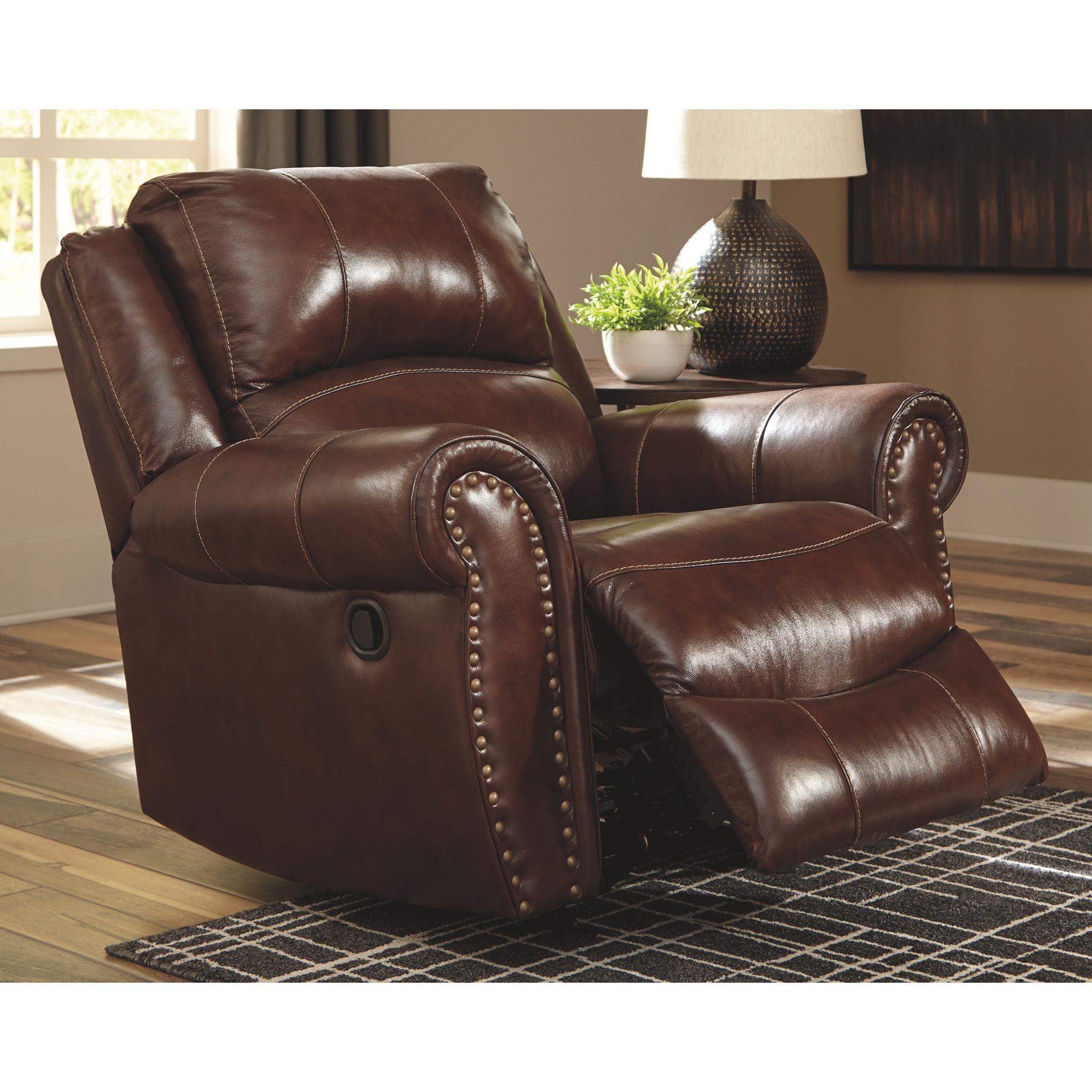 Bingen Rocker Recliner Chair with Harness - Comfortable Rocking Recliner for Living Room, Nursery & Relaxation