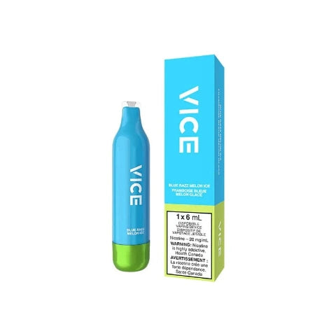 VICE 2500 Puffs Disposable Vape Pen - 6 Pack (Alberta) | Rechargeable & Portable for Travel, Parties, and On-the-Go Vaping