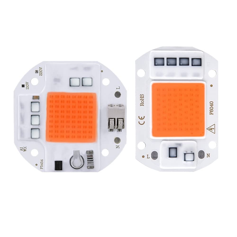 Fengyan LED COB Grow Light - 20W 30W 50W Full Spectrum Plant Light for Indoor Gardening, Hydroponics & Greenhouses | AC 110V-220V Phyto Lamp for Grow Tents, Street Lighting & Landscape Illumination
