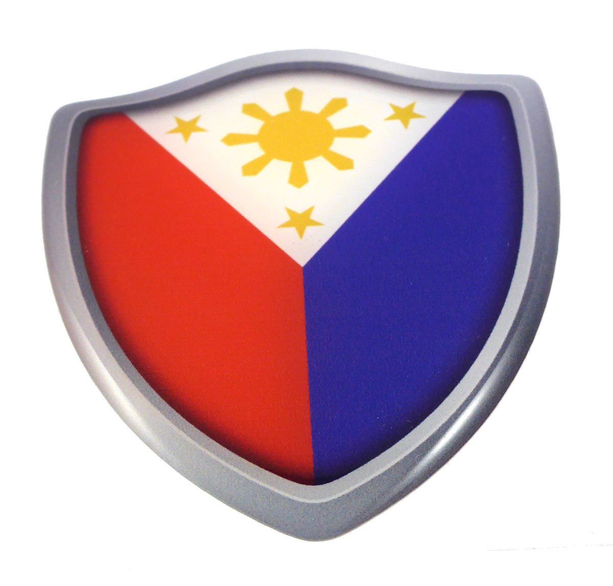 3D Philippines Flag Car Sticker - 2.6