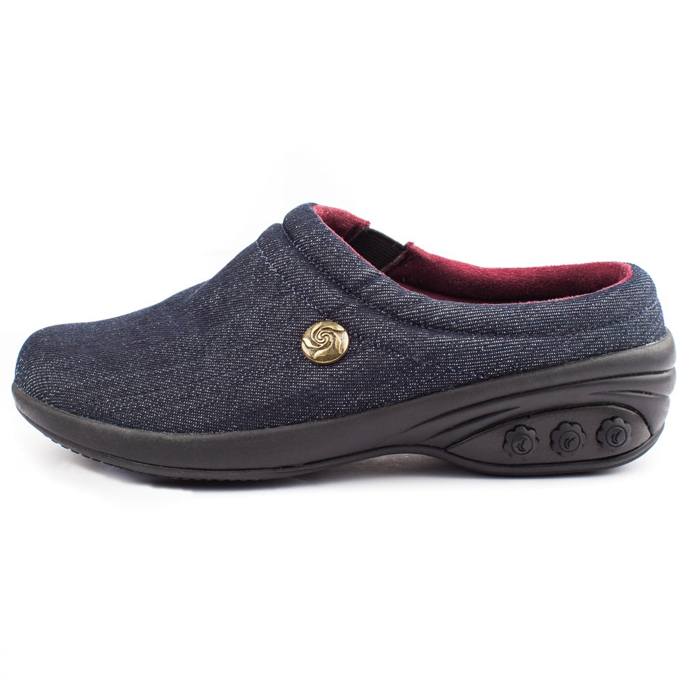 Molly Women's Comfortable Denim Clogs - Slip-Resistant Casual Shoes for Walking, Gardening & Outdoor Activities