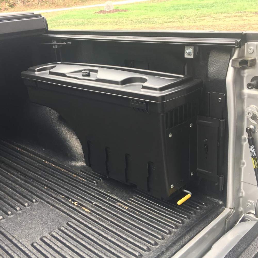 CHEDA Truck Bed Toolbox Storage for 2005-2020 Toyota Tacoma | Right Side Black Tool Box | Durable Cargo Organizer for Camping, Work & Off-Road Adventures