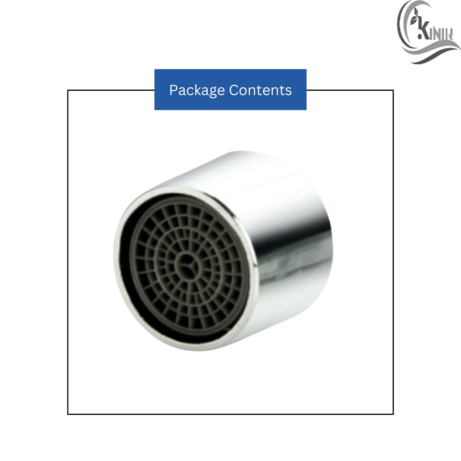Chrome Plated Brass Kitchen Sink Aerator with Foam Flow - 22mm Female Thread Standard Size | Perfect for Water Saving and Splash Prevention in Home & Restaurant Sinks