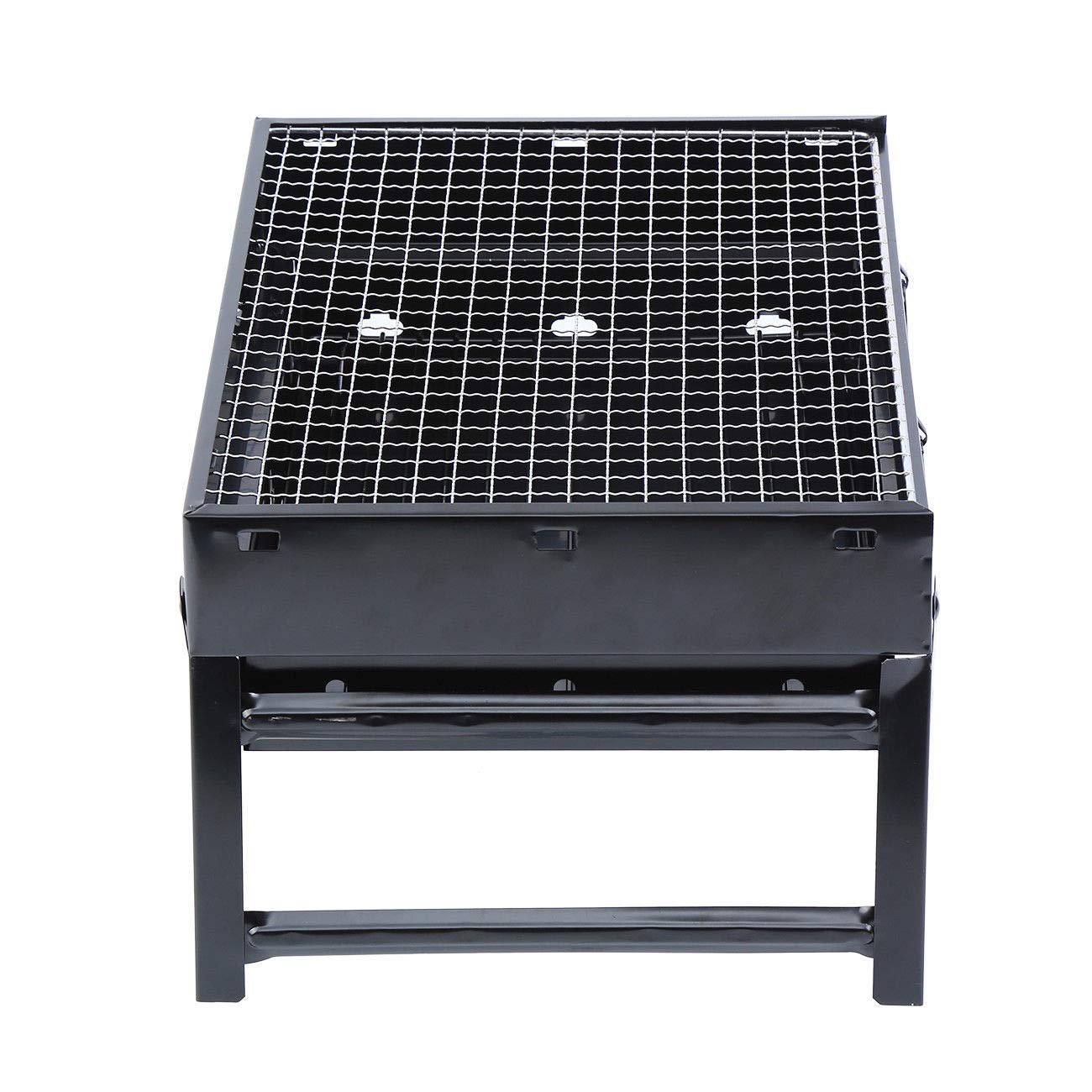 Portable Foldable Charcoal BBQ Grill - Outdoor Picnic, Camping & Backyard Cooking Stove - Compact Smoker for Grilling, Roasting & Smoking Meats