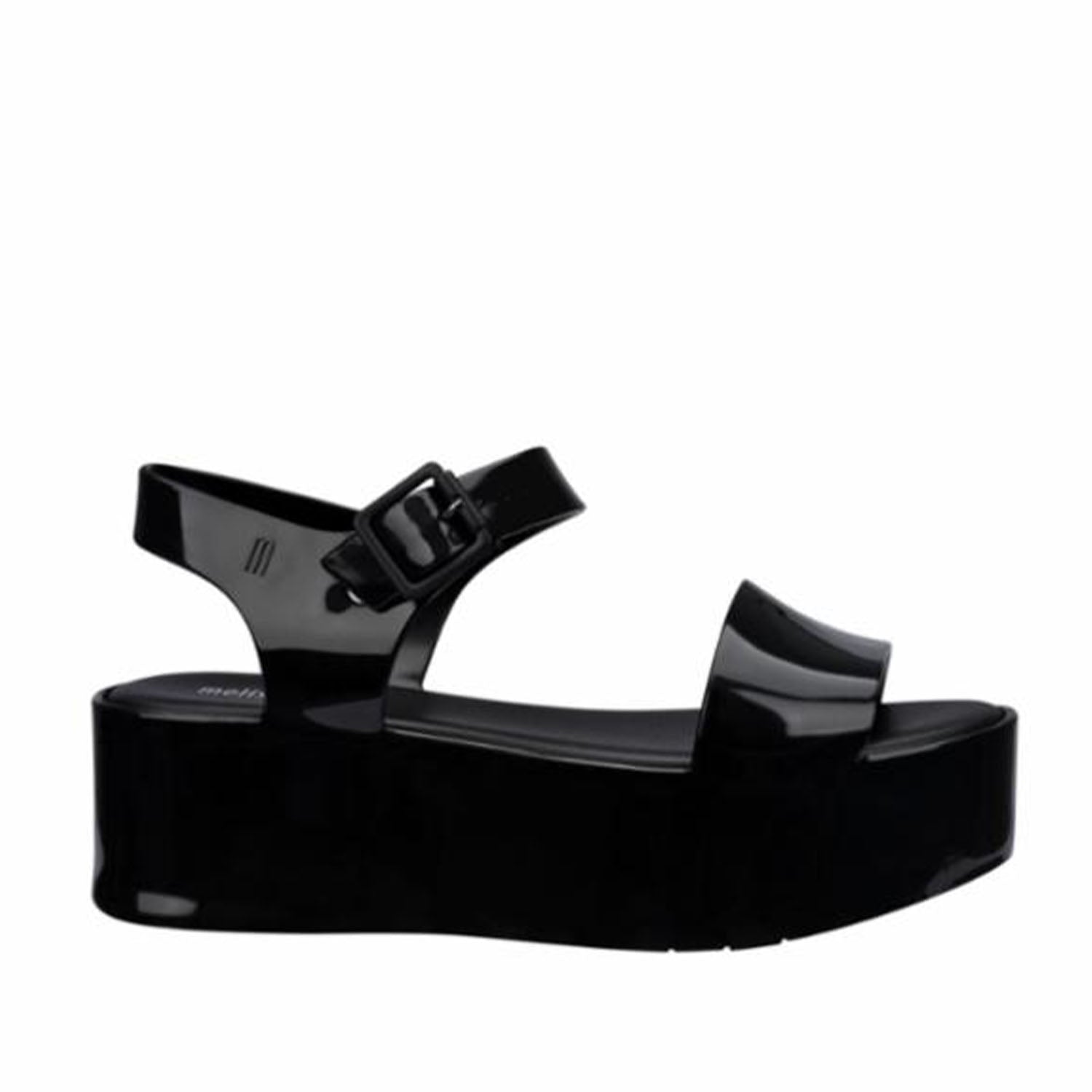 Melissa Women's 31686 Black M Leather Sandals - Comfortable & Stylish Summer Shoes for Beach, Vacation & Casual Outings