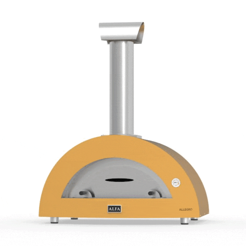 Alfa Allegro Countertop Wood Fired Pizza Oven - Portable Outdoor Pizza Maker for Backyard, Patio & Camping - Authentic Italian Style Pizza Oven for Home Use