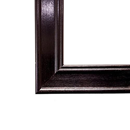 17 x 11 Inch Single Diploma Frame with Double Matting - 1.5 Inch Black Wood Frame for Graduation Certificates - Perfect for Office, Study Room or Gift for Graduates