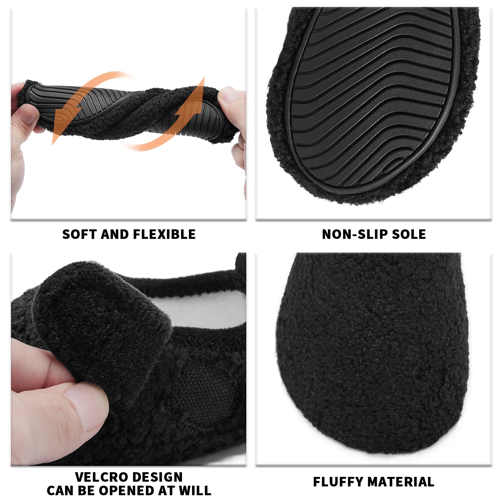 Kids Winter Warm Indoor Slippers - Lightweight House Shoes for Toddlers & Children | Cozy Bedroom Slippers, Barefoot Socks for Home, School & Playtime (Toddler/Little Kid/Big Kid)