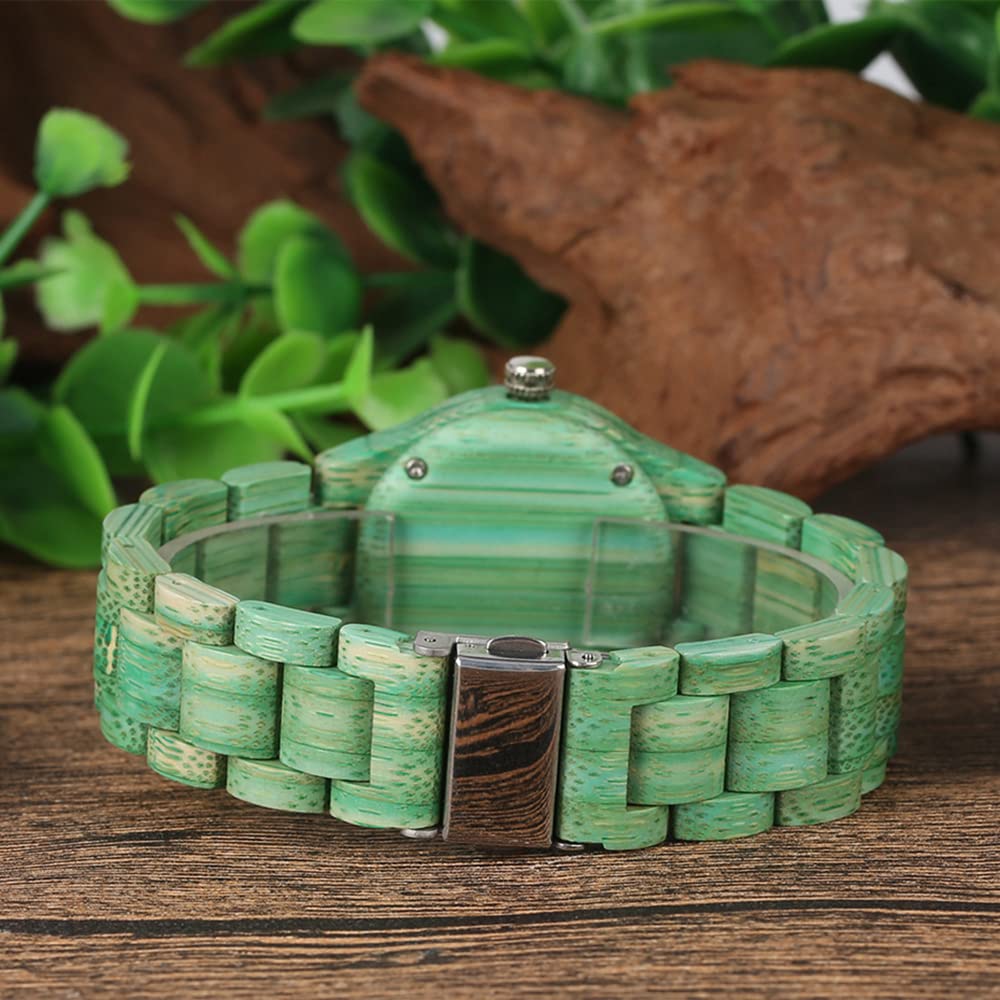 Wooden Watch for Women - Classic Bamboo Analog with Wood Strap | Casual & Office Wear