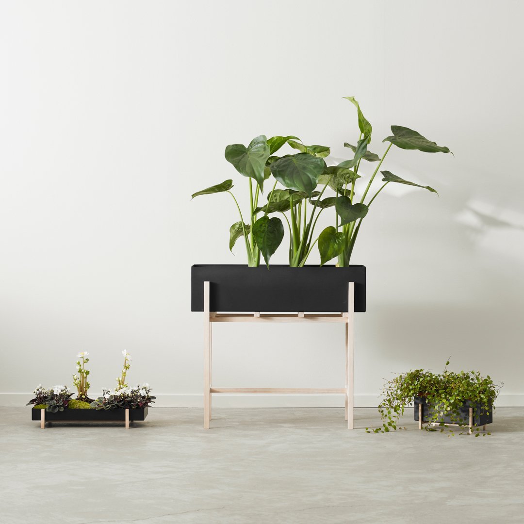 Botanic Standing Pot - Modern Decorative Plant Holder for Home & Office - Indoor & Outdoor Use for Succulents, Flowers & Herbs
