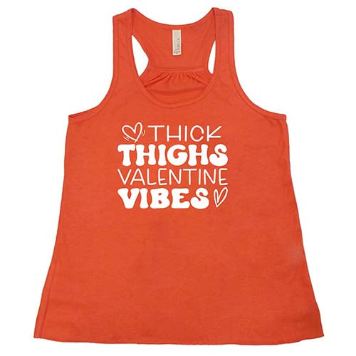 Valentine's Day Thick Thighs T-Shirt - Cute Funny Valentine Vibes Shirt for Women - Perfect for Date Night & Galentine's Parties
