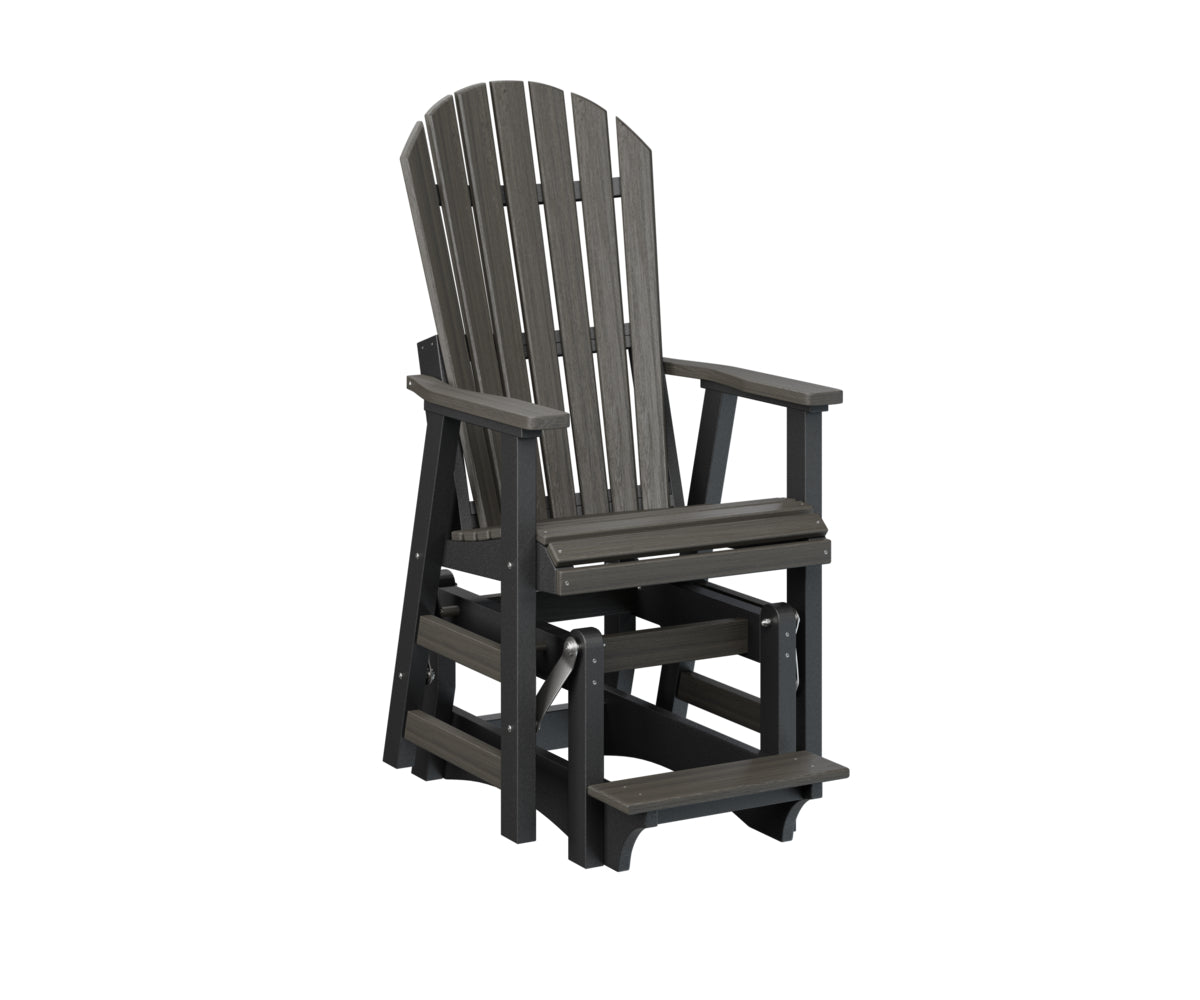 Berlin Gardens Comfo Back Single Counter Glider - Outdoor Patio Bistro Chair with Smooth Gliding Motion, Perfect for Garden, Deck, and Restaurant Use