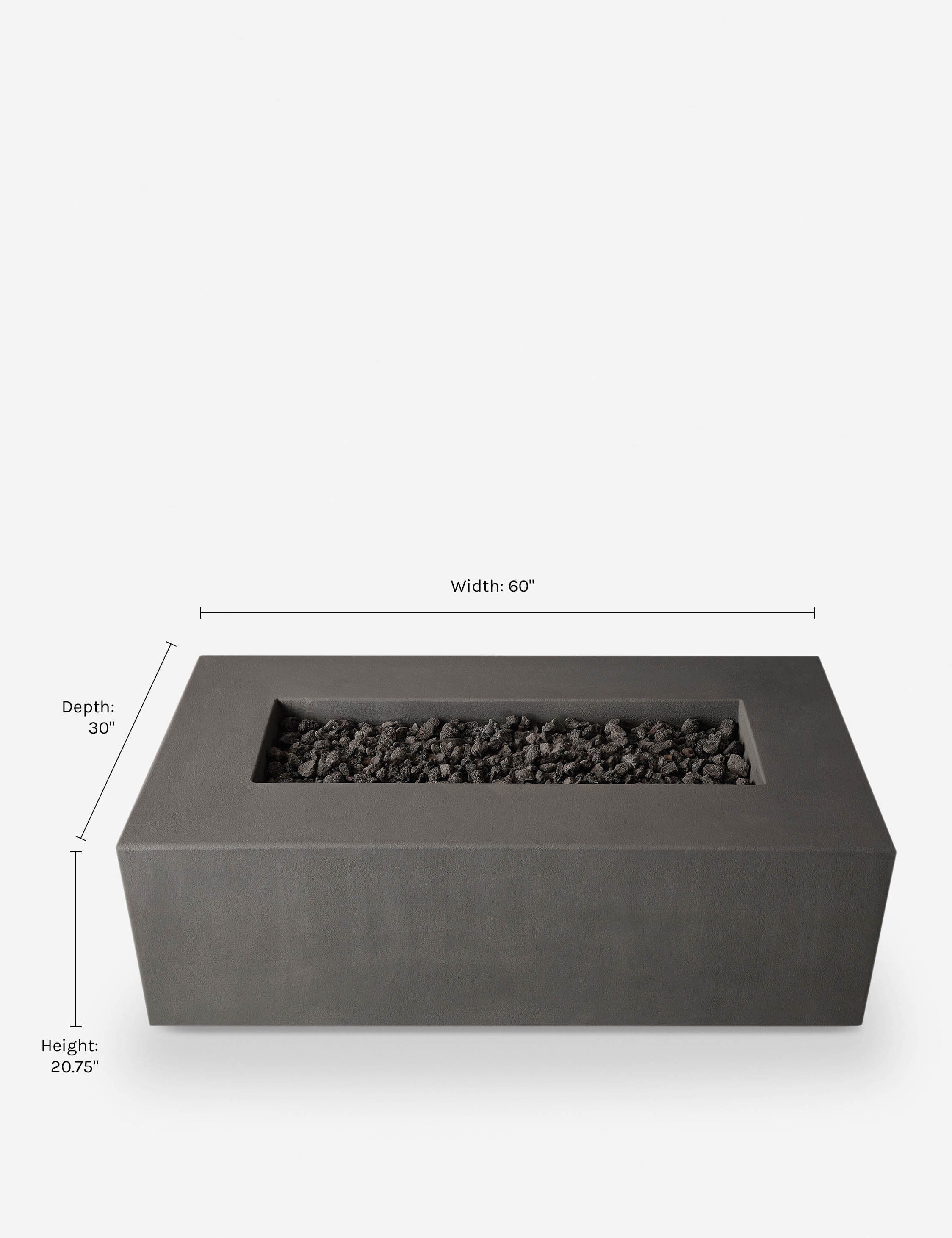 Auberon Outdoor Fire Table - Modern Patio Fire Pit for Backyard, Garden, and Deck - Perfect for Camping, BBQ, and Relaxing Evenings