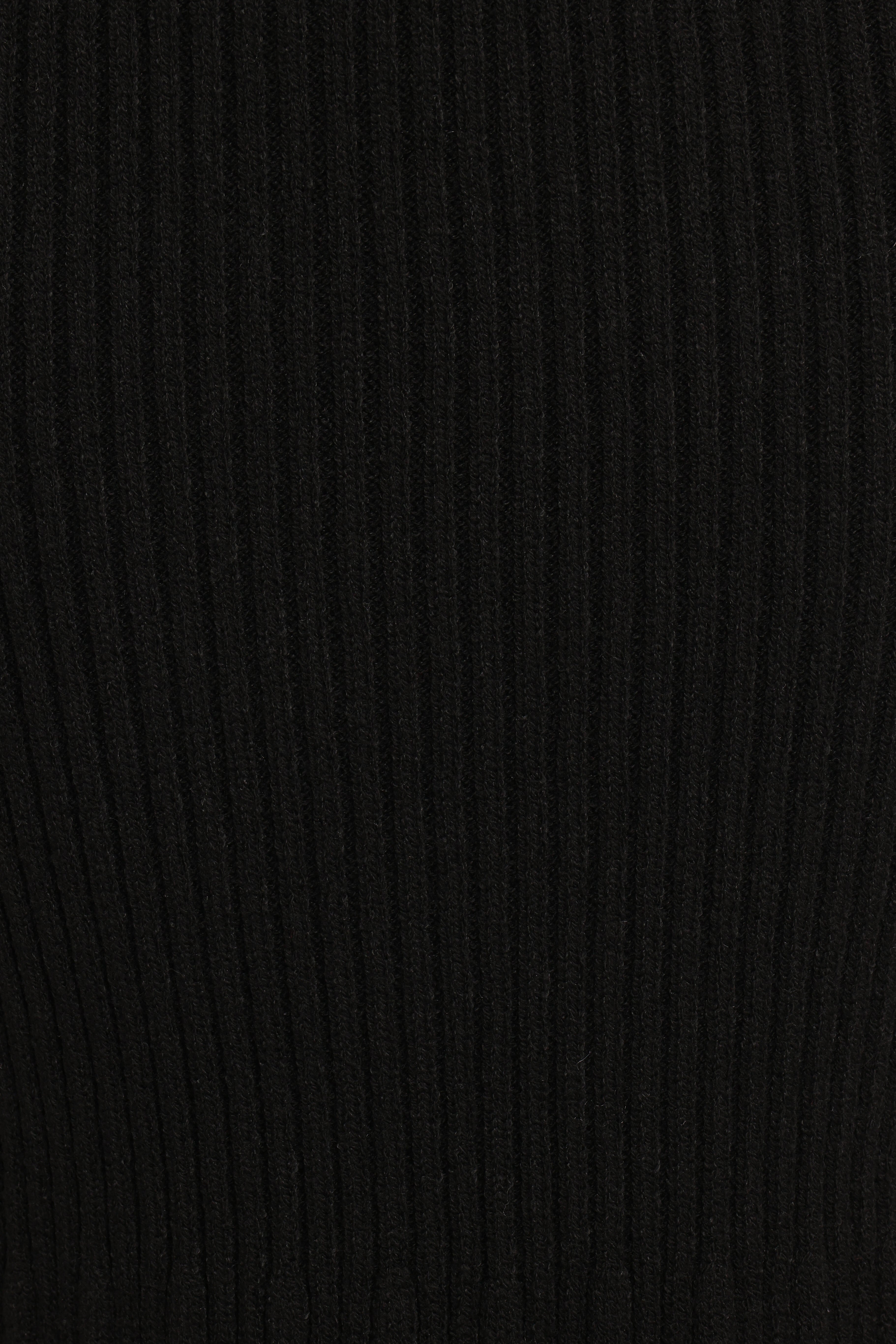 Balla Rib Knit Midi Skirt for Women - Stretchy High Waist Bodycon Skirt in Black | Perfect for Office, Party & Casual Wear
