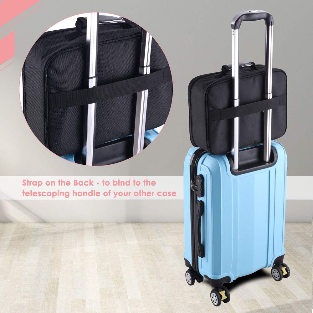 Byootique 420D Clear Nylon Makeup Bag - Waterproof Travel Toiletry Organizer for Cosmetics, Transparent Cosmetic Storage Case - Perfect for Pool, Gym, Beach & Airplane Travel Accessories