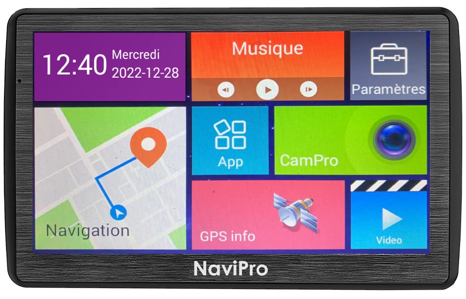 7 Inch GPS Heavy Weight NaviPro Active Navigation System for Truck, Bus & Car - Magnetic Suction Cup Mount - Europe Maps Included | Perfect for Long Haul Trucking, RV Travel & Fleet Management