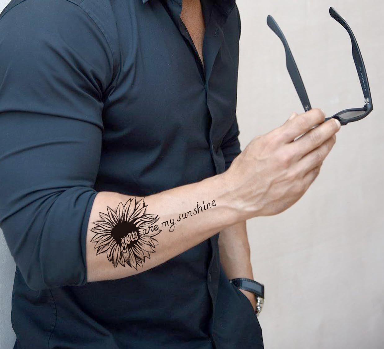 Waterproof Temporary Tattoo Stickers for Men & Women - Realistic 3D Flowers, Butterflies, Stars, Angels, Wolves & Armband Designs (21x12cm) | Perfect for Parties, Halloween, Cosplay & Body Art