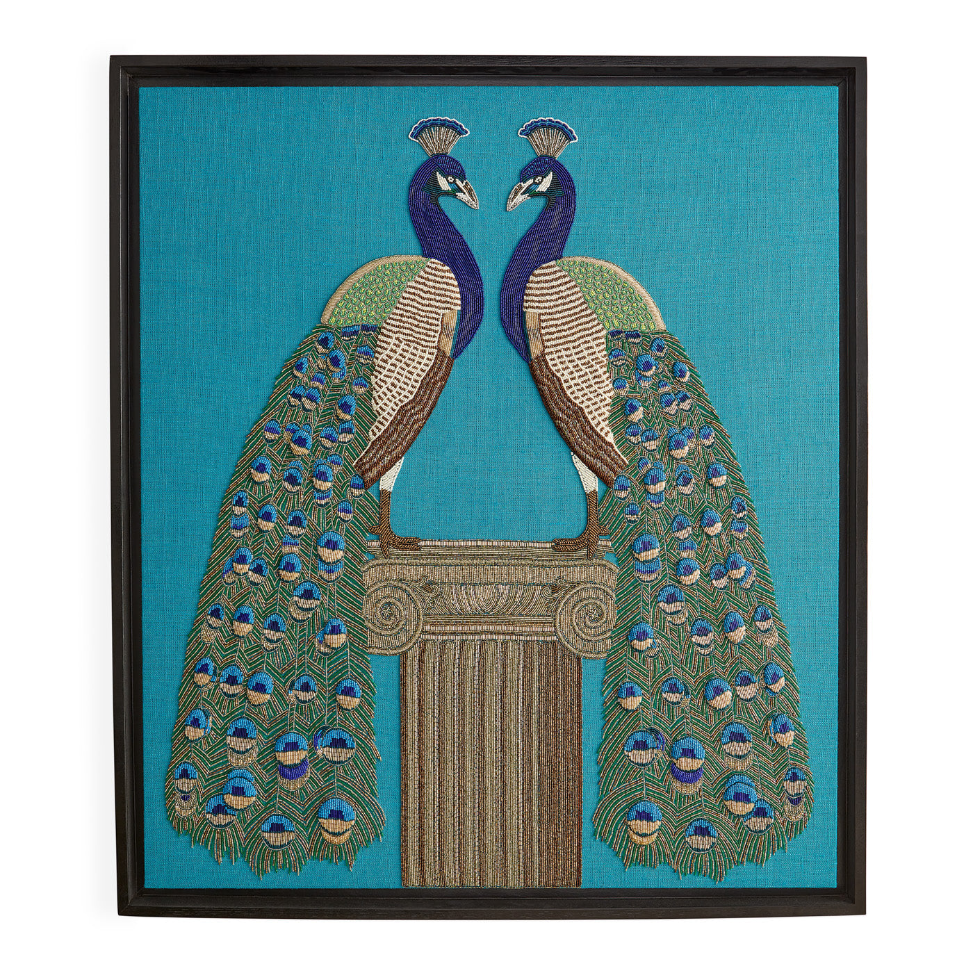 Exquisite Peacock Beaded Wall Art - Handmade Bohemian Home Decor for Living Room, Bedroom & Office - Perfect Gift for Housewarming, Wedding & Birthday