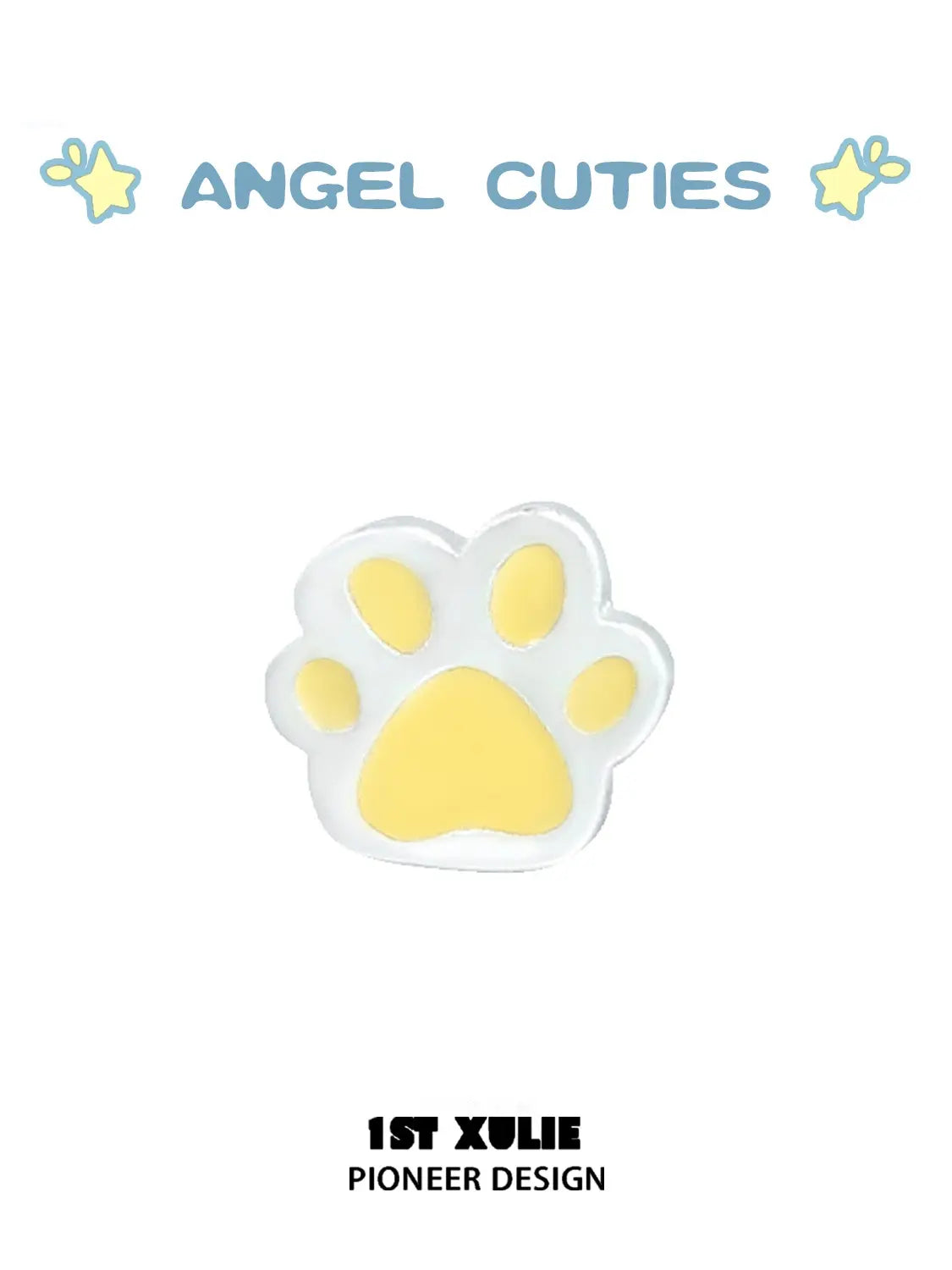 Angel Cuties 925 Sterling Silver Colorful Paw Print Stud Earrings for Women - Cute Animal Jewelry Gift for Cat Lovers, Pet Owners & Animal Enthusiasts - Perfect for Daily Wear, Parties & Gifts