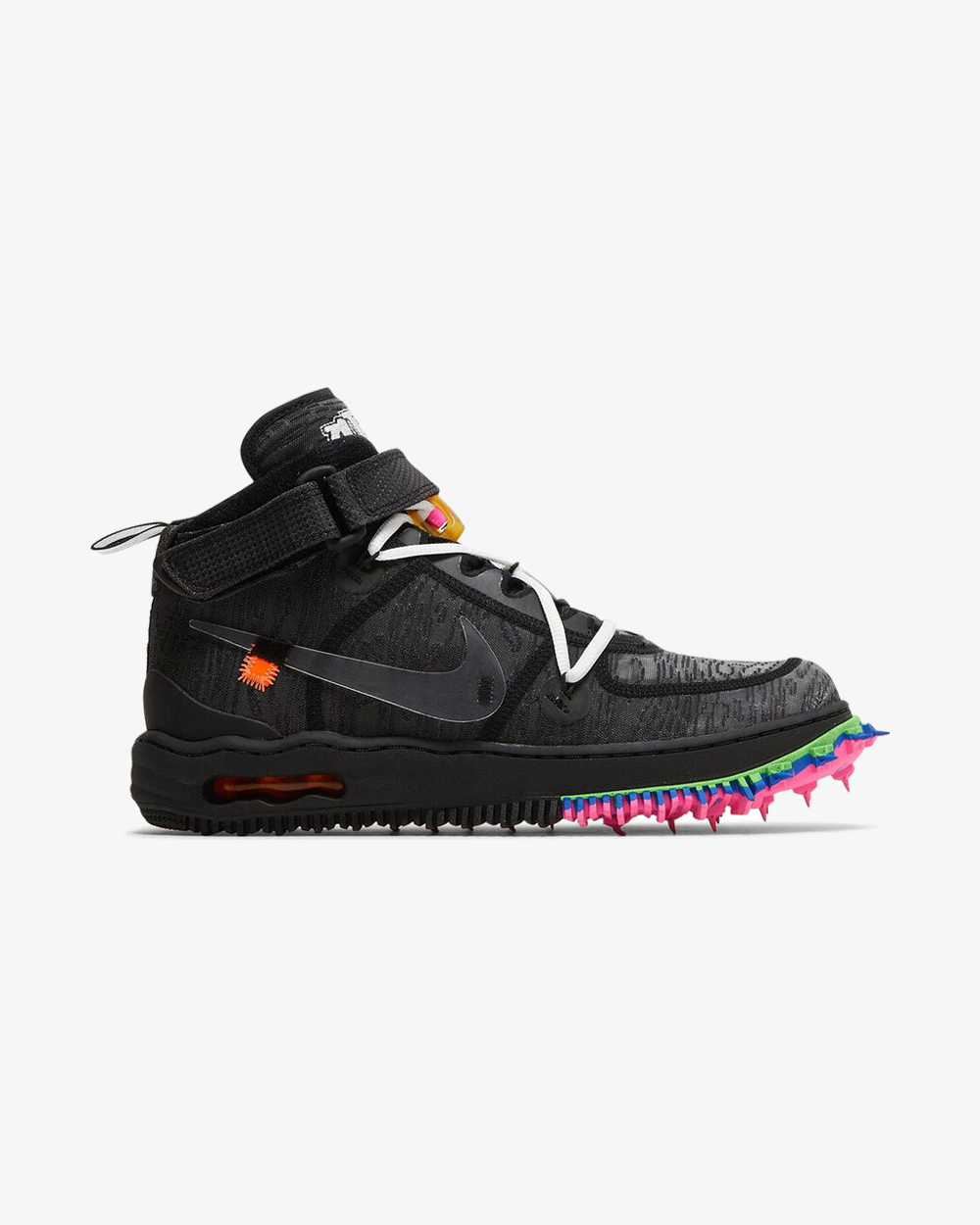 Nike x Off-White Air Force 1 Mid Sneakers - Black Basketball Shoes for Men & Women - Streetwear Fashion & Casual Wear