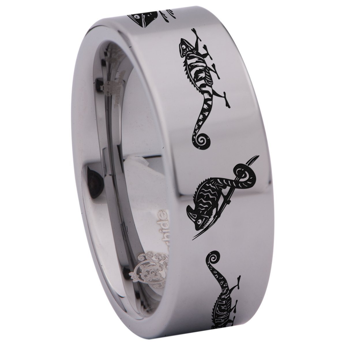 Tungsten Carbide Chameleon Ring - 8mm Wedding Band for Men & Women - Anniversary Gift, Engagement Ring - Perfect for Everyday Wear & Special Occasions