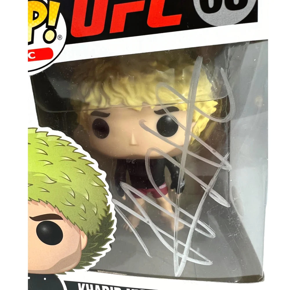 Authentic Khabib Nurmagomedov Signed Funko Pop #08 with JSA COA - UFC The Eagle Autographed Collectible for Fans & Memorabilia Enthusiasts | Perfect for Display, Gifts, and Sports Collections
