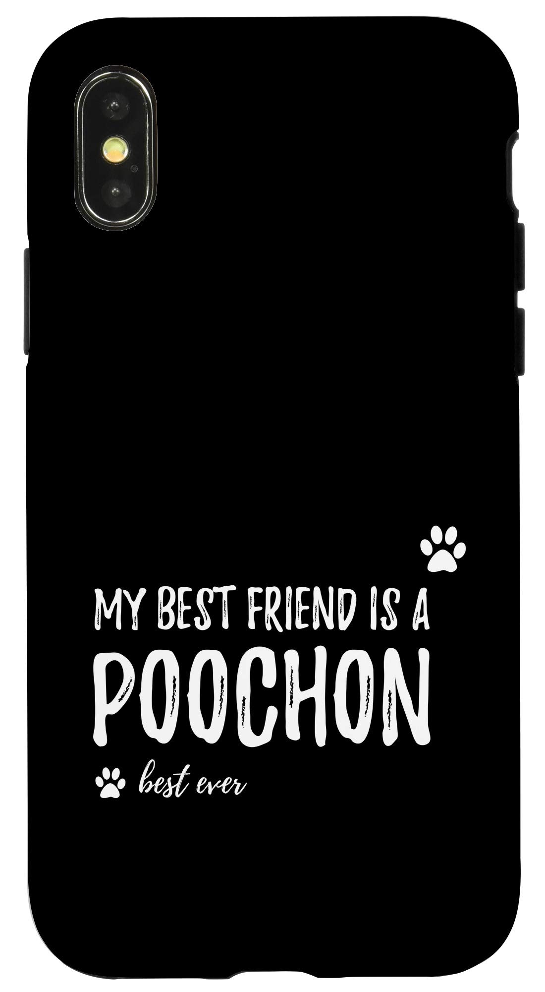 Funny Dog Lovers iPhone X/XS Case - Cute Poochon Design for Pet Owners | Perfect Gift for Dog Lovers, Protective Phone Cover for Daily Use & Outdoor Activities