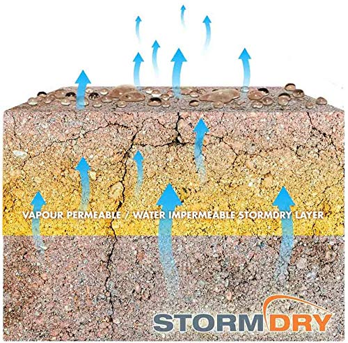 Premium 1.5 Gallon Brick Sealer - Clear Waterproofing Coating for Brick, Stone, Concrete & Masonry - 25-Year Protection Against Water Damage & Penetrating Damp - Ideal for Driveways, Patios, Foundations & Exterior Walls