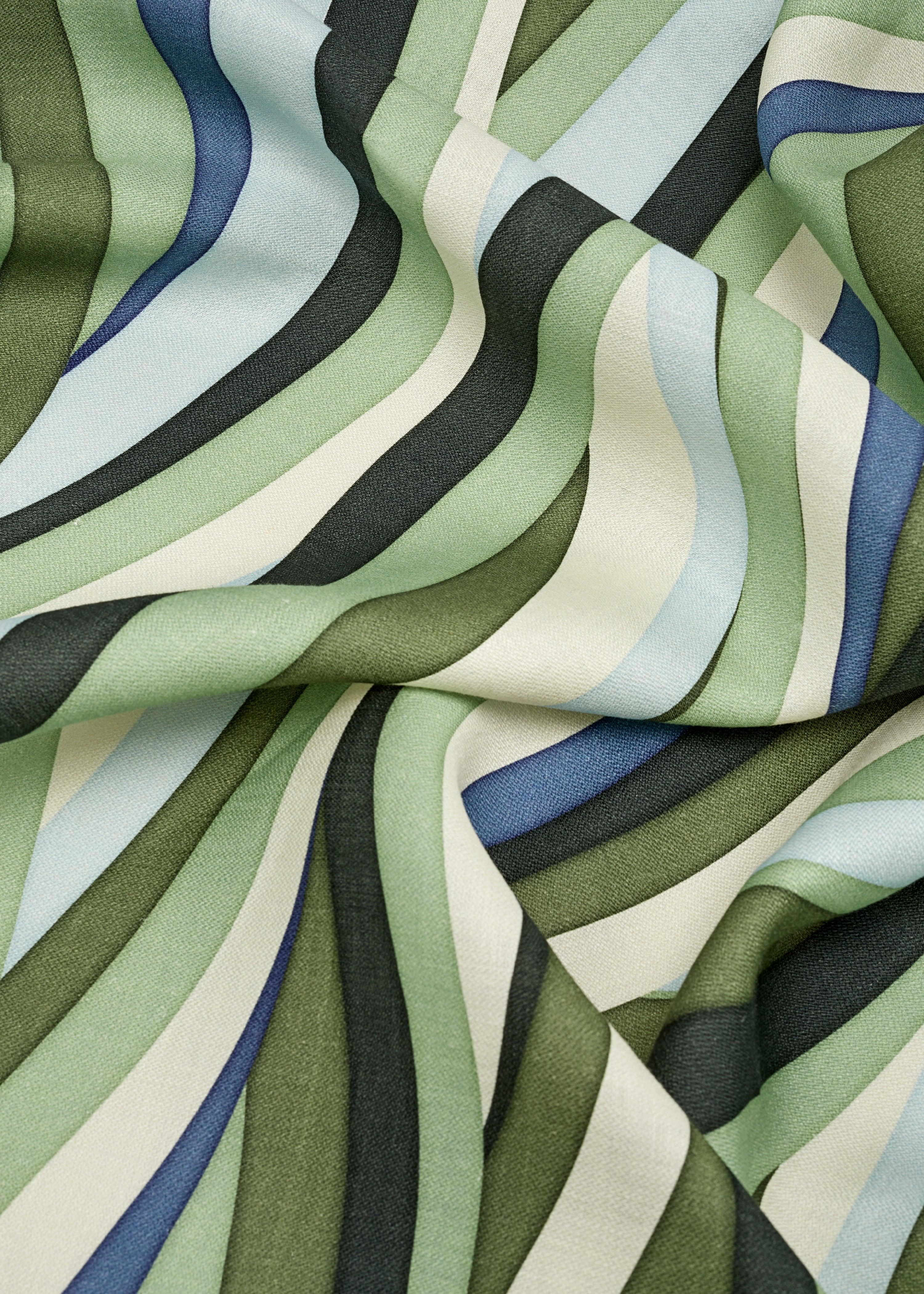 Premium Linen Sateen Tablecloth - Blue & Green Landscape Design for Dining Room, Kitchen, or Outdoor Picnic Table Decor
