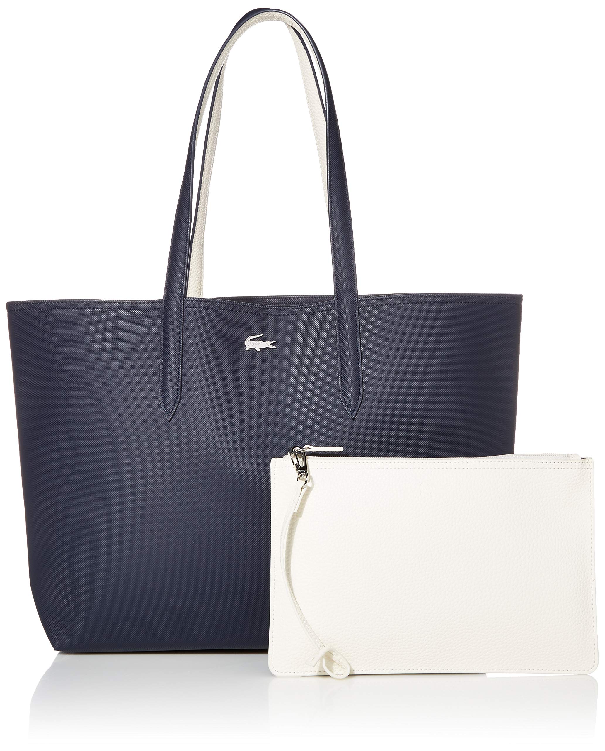 Lacoste Reversible Anna Tote Bag for Women | Stylish Canvas Shoulder Handbag | Perfect for Work, Travel & Shopping